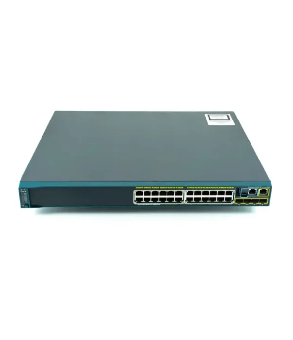 Cisco - WS-C2960S-24PC-L - Catalyst 2960S 24 PoE 370W, 4 x SFP LAN Base Cisco Catalyst WS-C2960S-24PS-L – Switch 24 Ports Gigabit PoE