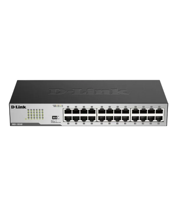 DGS1024DI1Image LSide2_ Switch 24 Ports Gigabit DGS-1024D – Métallique, Rackable