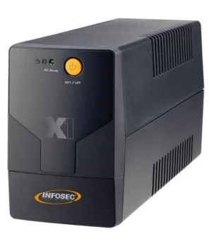 Infosec X1 EX-600 Onduleur 600 VA_2 Onduleur InfosecX1 600 VA – Protection fiable avec 2 prises
