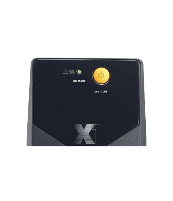Infosec X1 EX-600 Onduleur 600 VA_5 Onduleur InfosecX1 600 VA – Protection fiable avec 2 prises