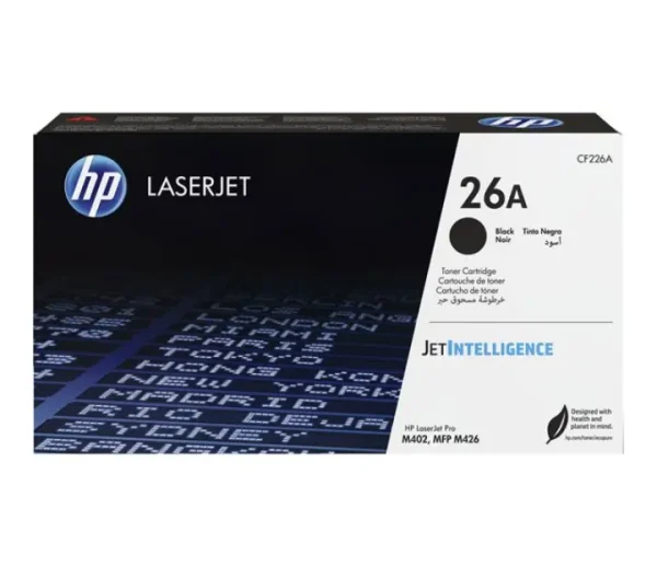 Encre-HP-26A HP 26A toner noir original CF226A Cartouche toner HP LaserJet 26A HP 26A CF226A noir pour imprimantes