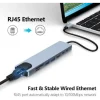 Adaptateur ORCRX 8-en-1_4 Adaptateur USB-C vers HDMI 4K + Ethernet + USB – 8-en-1