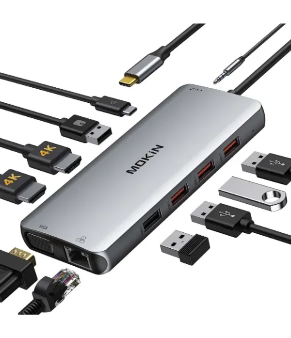 Hub USB-C 11-en-1 Multiport_6 Hub USB-C 11-en-1 Multiport – HDMI, VGA, Ethernet, Audio, USB