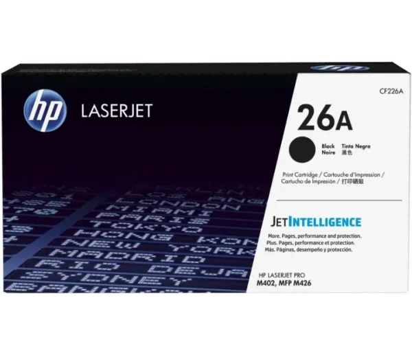Encre-HP-26A HP 26A toner noir original CF226A Cartouche toner HP LaserJet 26A HP 26A CF226A noir pour imprimantes
