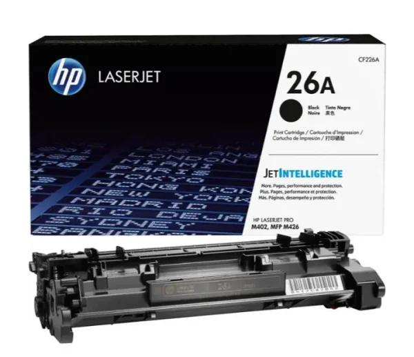 Encre-HP-26A HP 26A toner noir original CF226A Cartouche toner HP LaserJet 26A HP 26A CF226A noir pour imprimantes