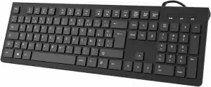 Clavier Informatique AZERTY Clavier informatique AZERTY standard noir, conçu pour un confort de frappe optimal et une productivité accrue au bureau, disponible chez BoulevardTech à Bamako.