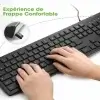 Clavier Informatique AZERTY1 Clavier informatique AZERTY standard noir, conçu pour un confort de frappe optimal et une productivité accrue au bureau, disponible chez BoulevardTech à Bamako.