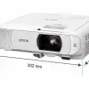 EPSON EB-E10 1 Vidéoprojecteur EPSON blanc avec sa sacoche de transport noire, idéal pour les présentations professionnelles et le home cinéma à Bamako.