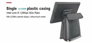 Système de caisse POS-LS-E200-Un Ecran 15.6 Machine de point de vente tout-en-un Inch Cashier Écran simple