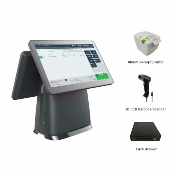 Système de caisse POS-LS-E200-double Ecran Système de caisse POS-LS-E200 double Ecran