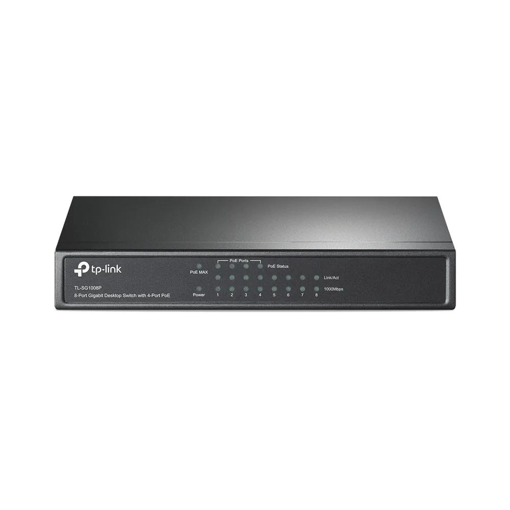 Switch PoE TP-Link TL-SG1008P 8 ports Gigabit (4 PoE)